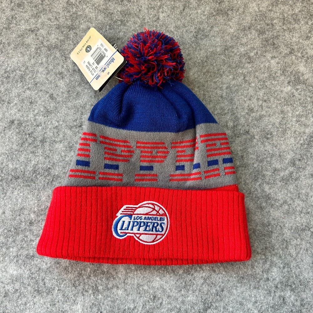 NBA Los Angeles Clippers  Adult Pom Knit Hat Beanie Cap NEW